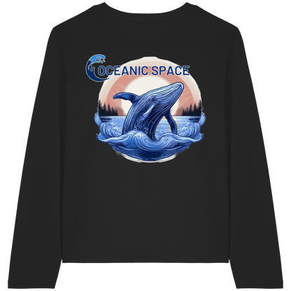 OCEANIC SPACE - Save our oceans - Womens Organic Longsleeve T-Shirt - ThreadLabs