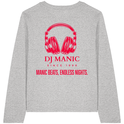 DJ Manic - Streetware - Womens Organic Longsleeve T-Shirt - ThreadLabs