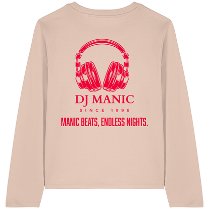 DJ Manic - Streetware - Womens Organic Longsleeve T-Shirt - ThreadLabs