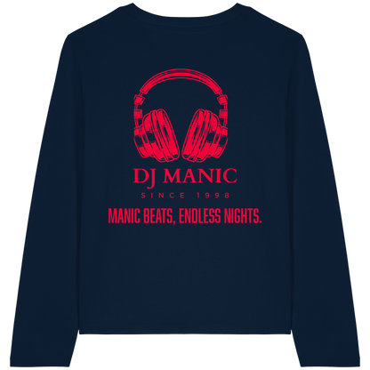 DJ Manic - Streetware - Womens Organic Longsleeve T-Shirt - ThreadLabs