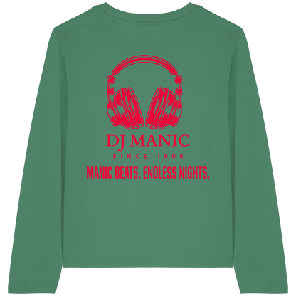 DJ Manic - Streetware - Womens Organic Longsleeve T-Shirt - ThreadLabs
