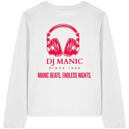 DJ Manic - Streetware - Womens Organic Longsleeve T-Shirt - ThreadLabs