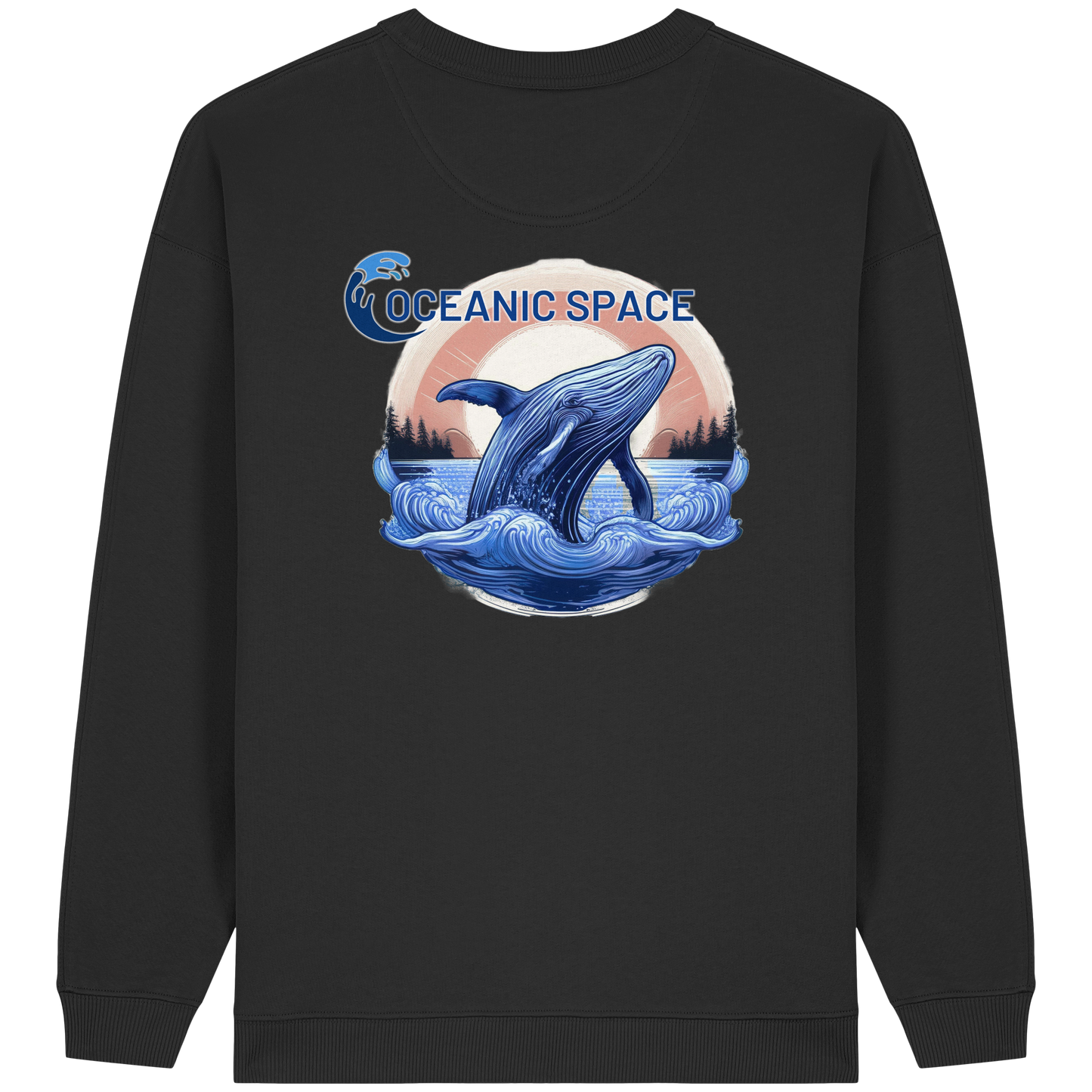 OCEANIC SPACE - Save our oceans - Womens Organic Oversized Sweatshirt - ThreadLabs