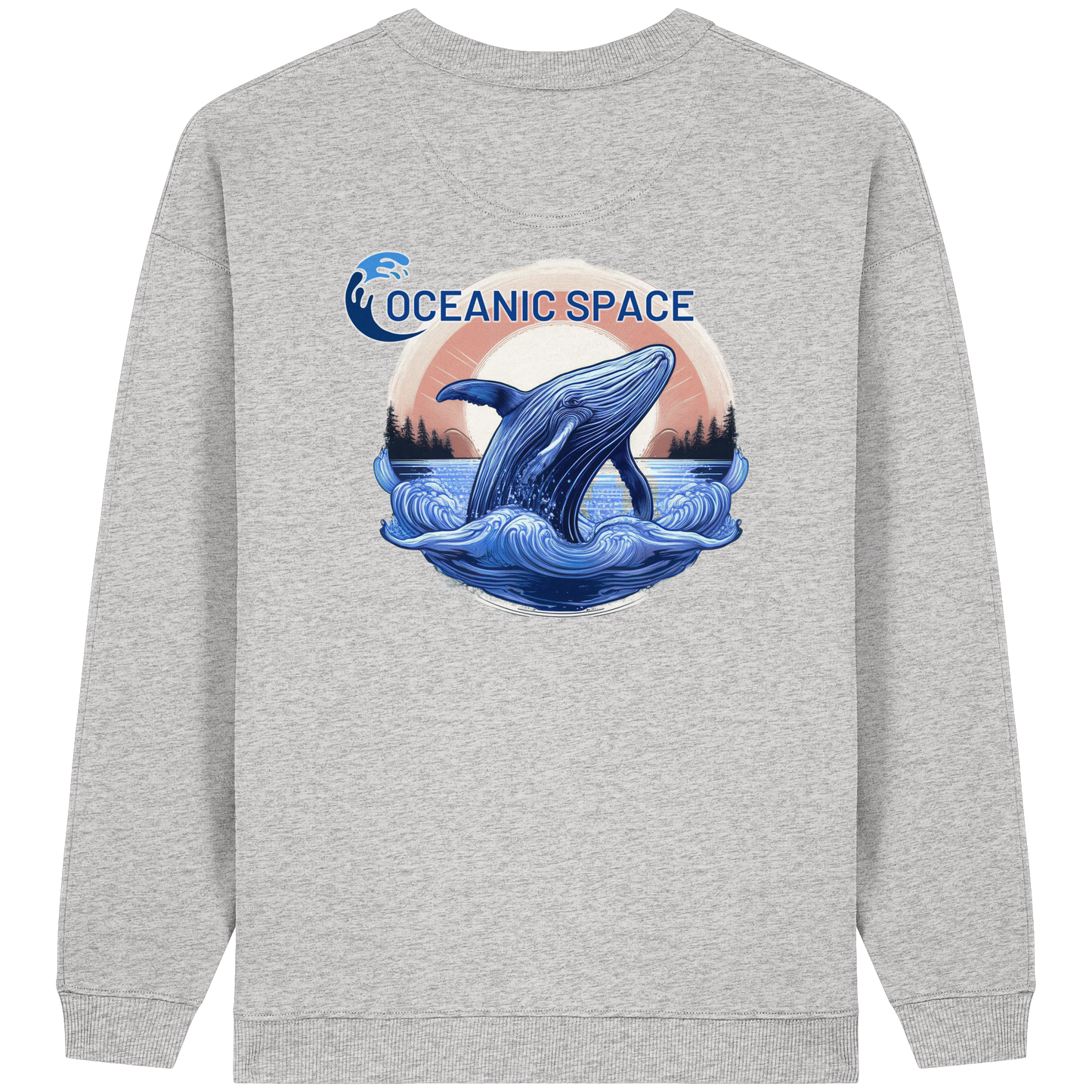 OCEANIC SPACE - Save our oceans - Womens Organic Oversized Sweatshirt - ThreadLabs