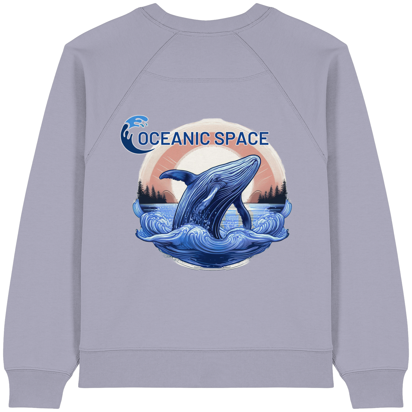 OCEANIC SPACE - Save our oceans - Womens Organic Raglan Sweatshirt - ThreadLabs