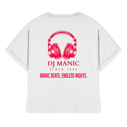 DJ Manic - Streetware - Womens Organic Rolled Sleeves T-Shirt - ThreadLabs