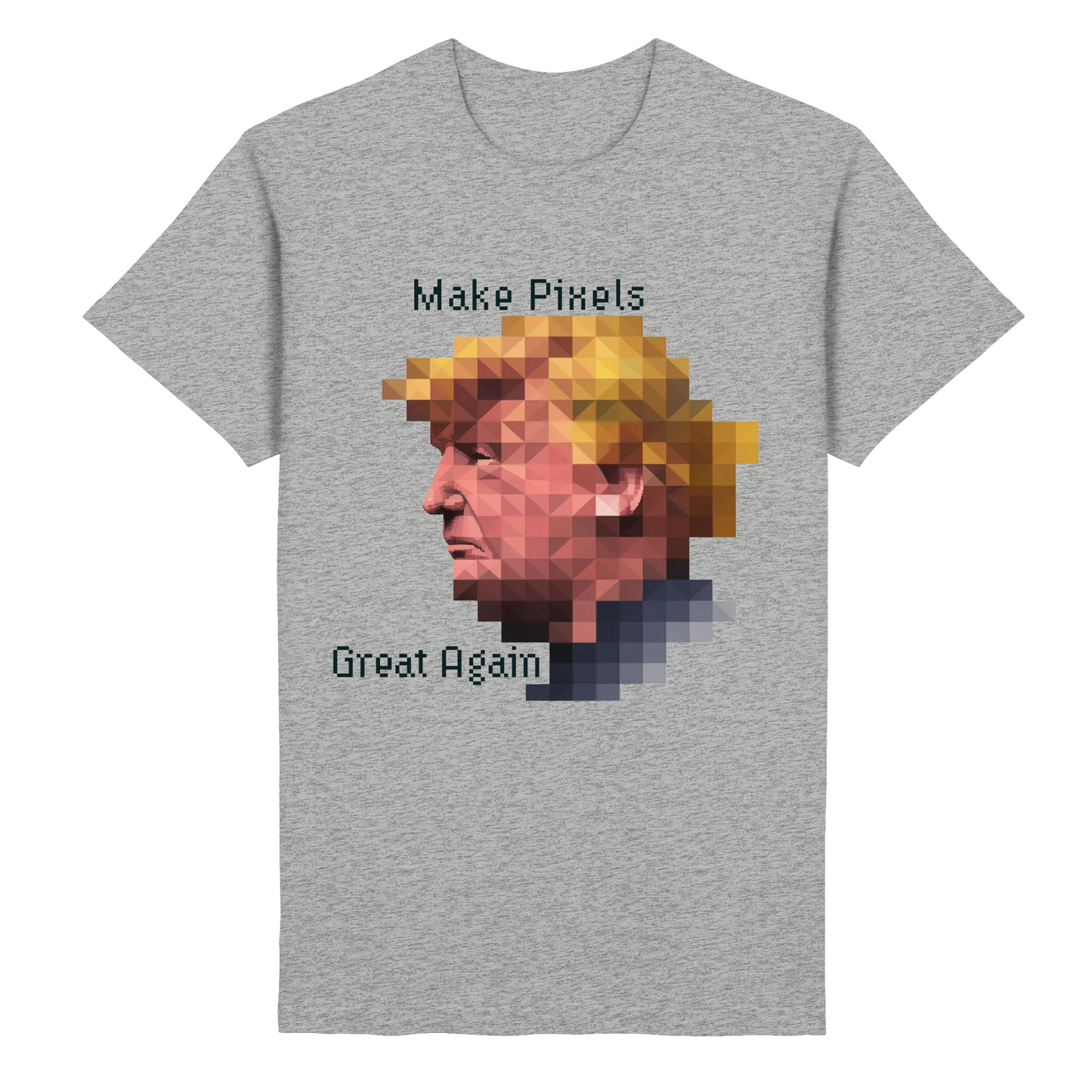 Dump Trump - Make pixels great again - Heavy Cotton T-Shirt - ThreadLabs