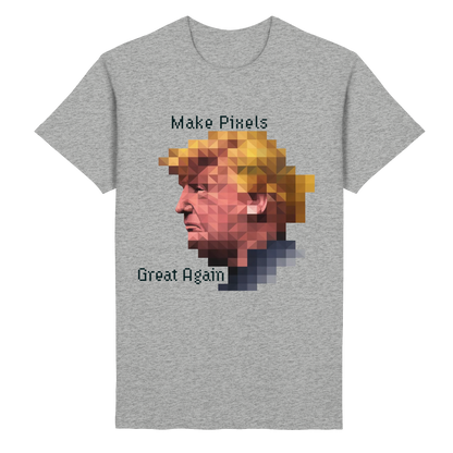 Dump Trump - Make pixels great again - Heavy Cotton T-Shirt - ThreadLabs