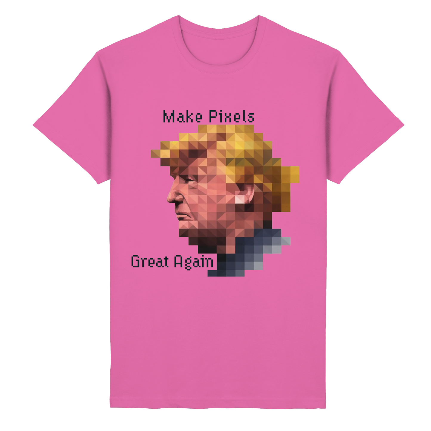 Dump Trump - Make pixels great again - Heavy Cotton T-Shirt - ThreadLabs