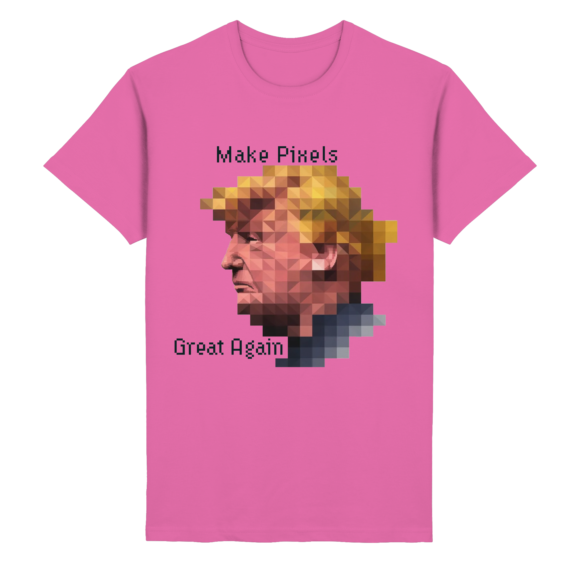 Dump Trump - Make pixels great again - Heavy Cotton T-Shirt - ThreadLabs