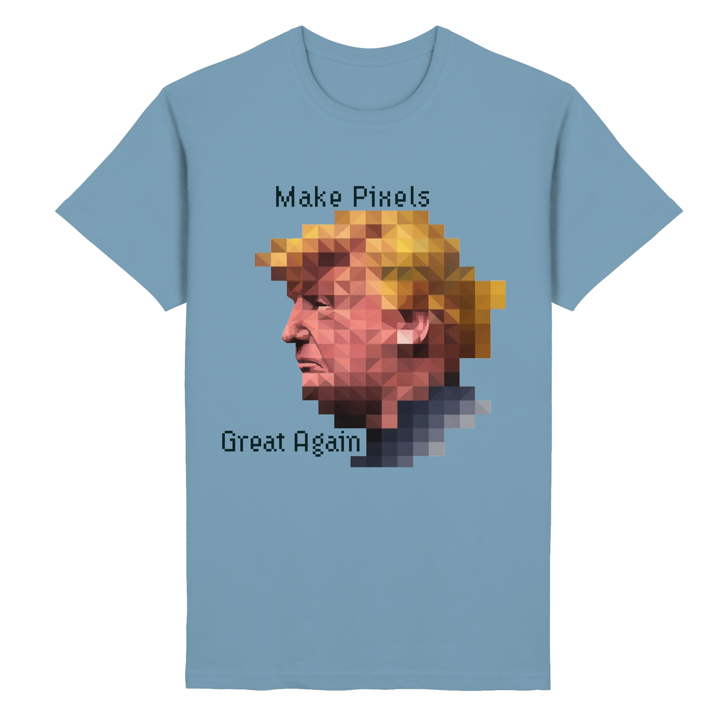 Dump Trump - Make pixels great again - Heavy Cotton T-Shirt - ThreadLabs