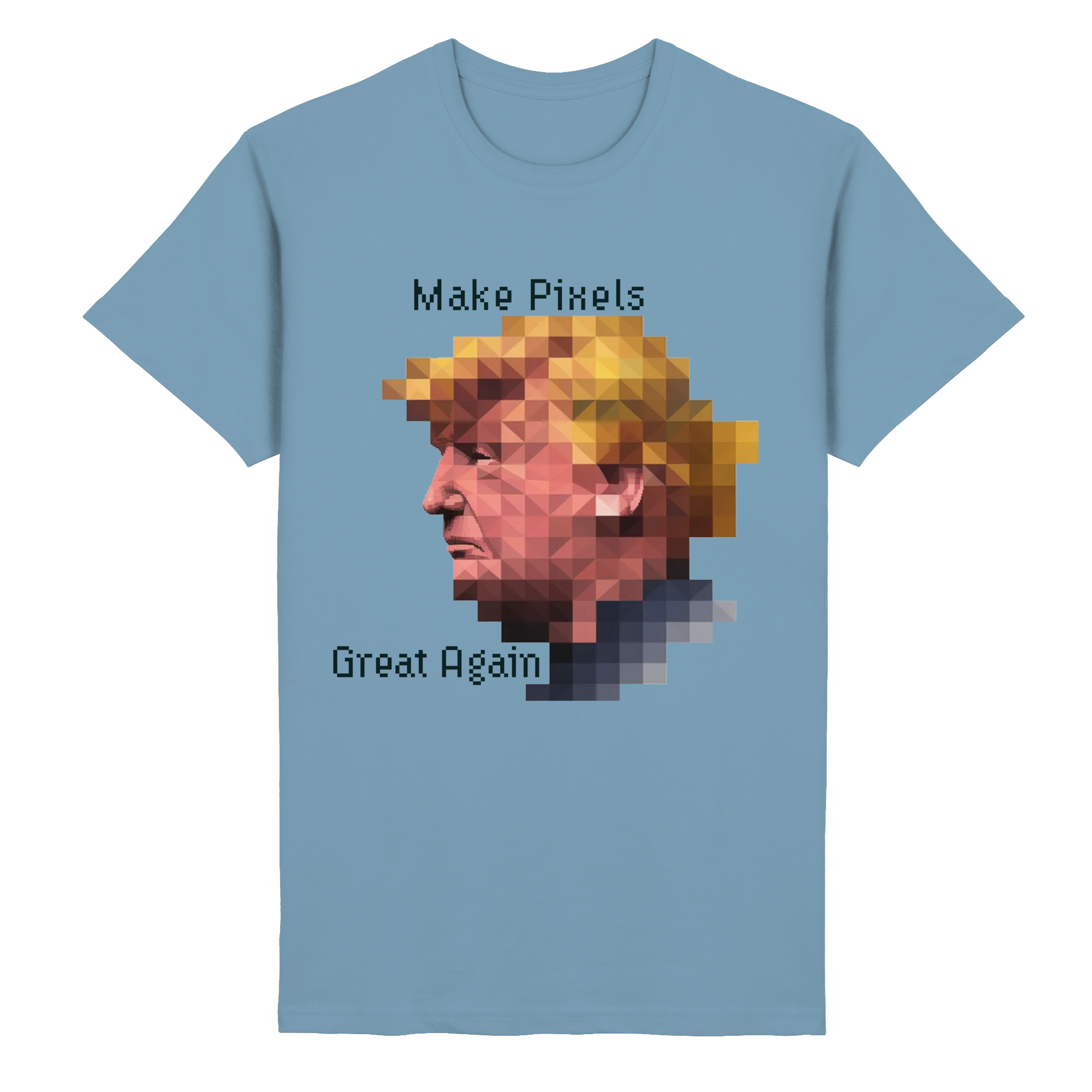 Dump Trump - Make pixels great again - Heavy Cotton T-Shirt - ThreadLabs