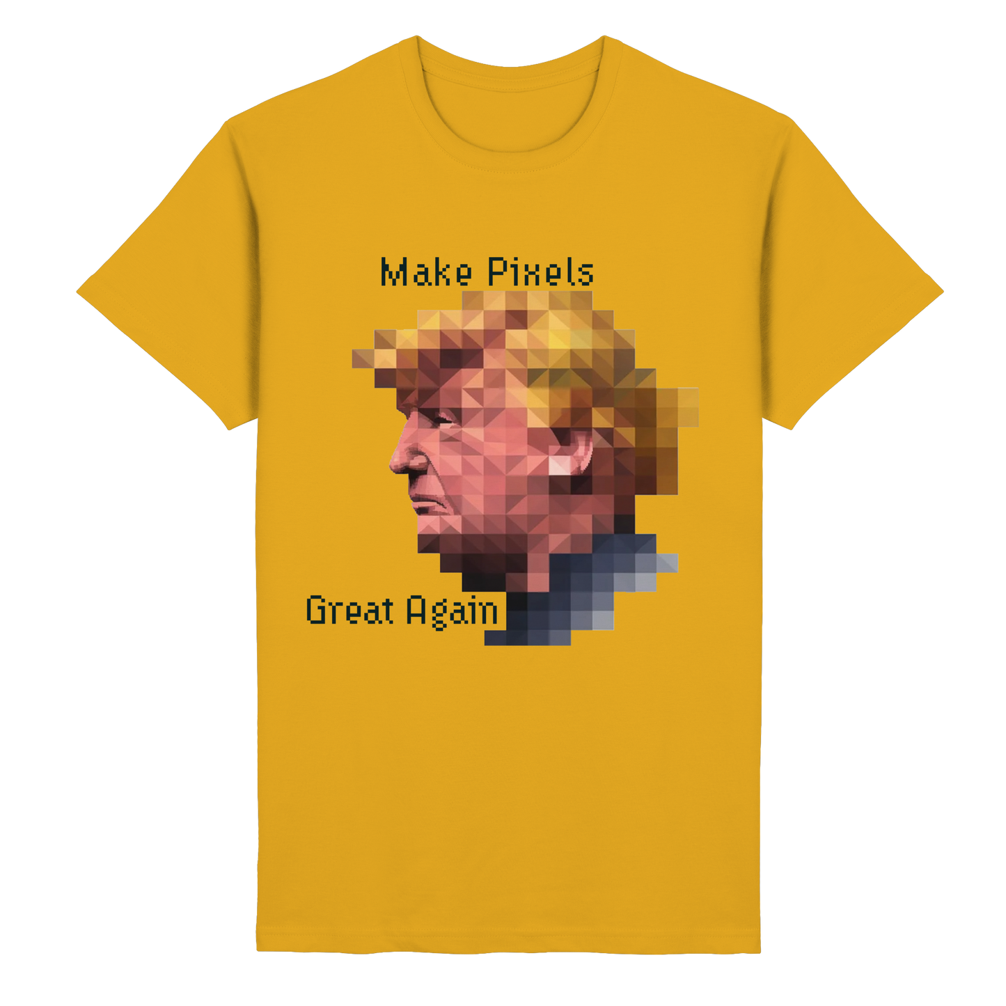 Dump Trump - Make pixels great again - Heavy Cotton T-Shirt - ThreadLabs
