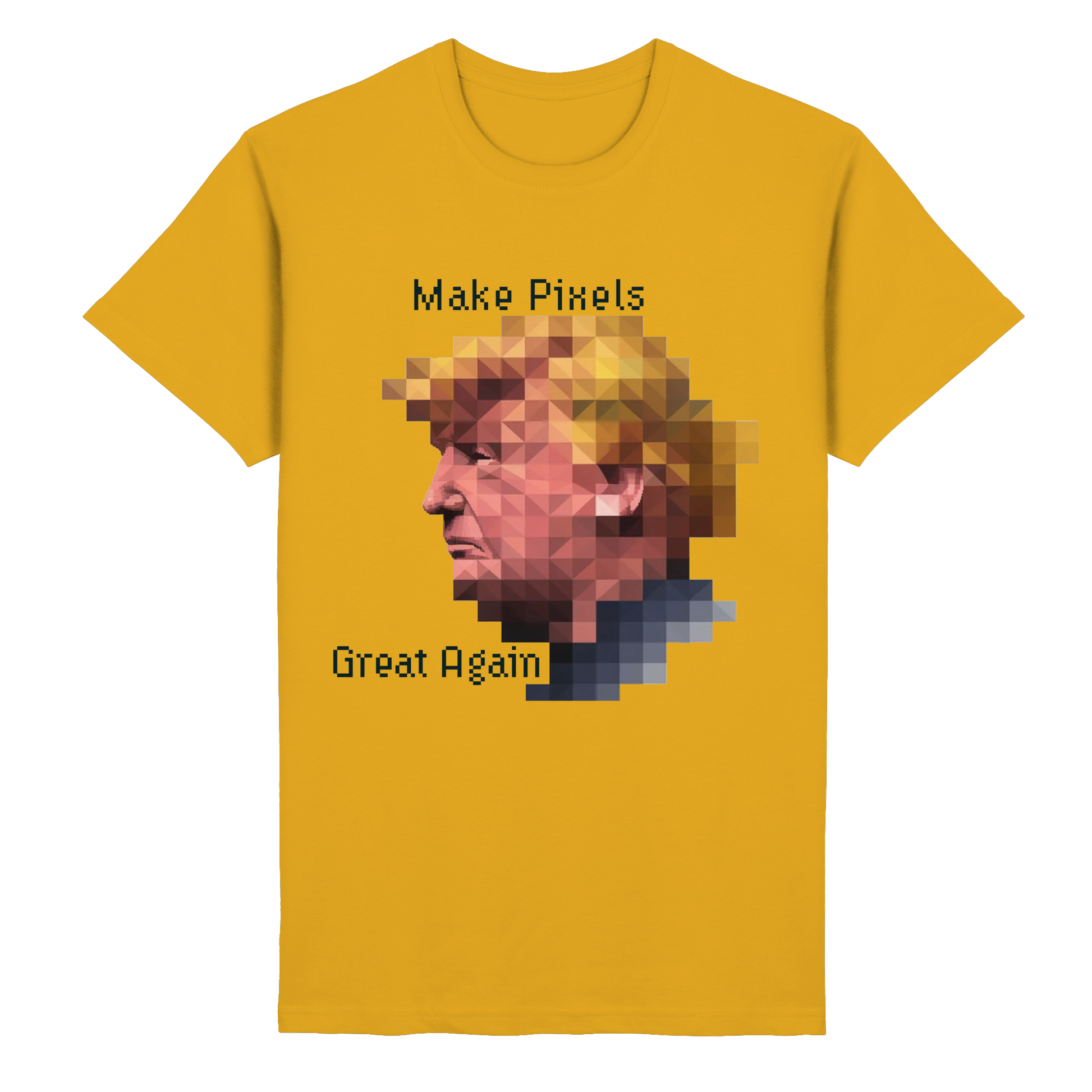 Dump Trump - Make pixels great again - Heavy Cotton T-Shirt - ThreadLabs