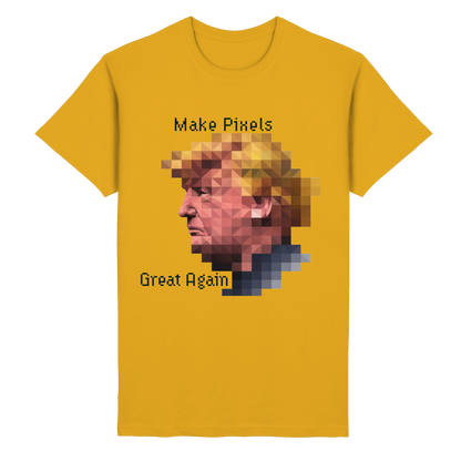 Dump Trump - Make pixels great again - Heavy Cotton T-Shirt - ThreadLabs
