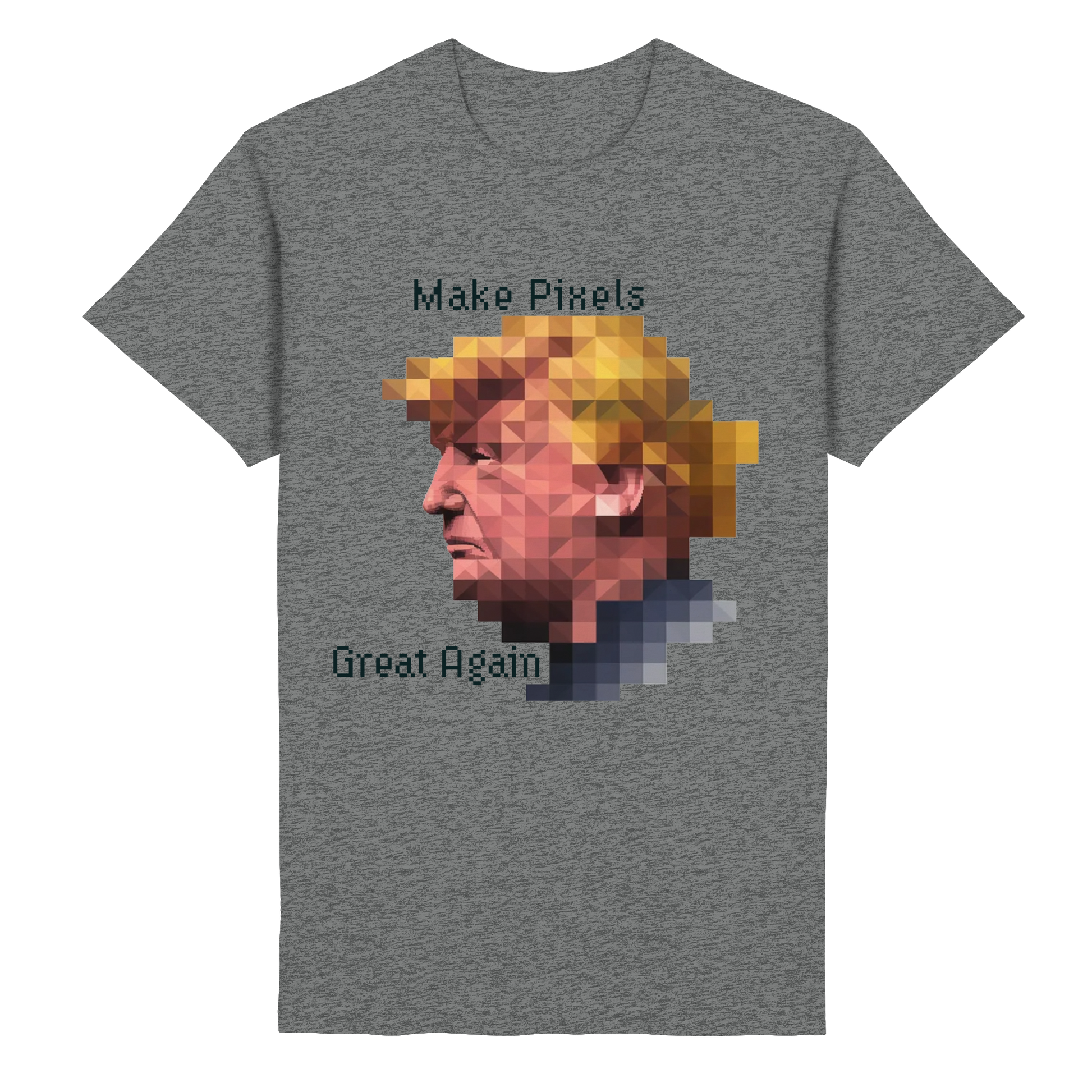 Dump Trump - Make pixels great again - Heavy Cotton T-Shirt - ThreadLabs