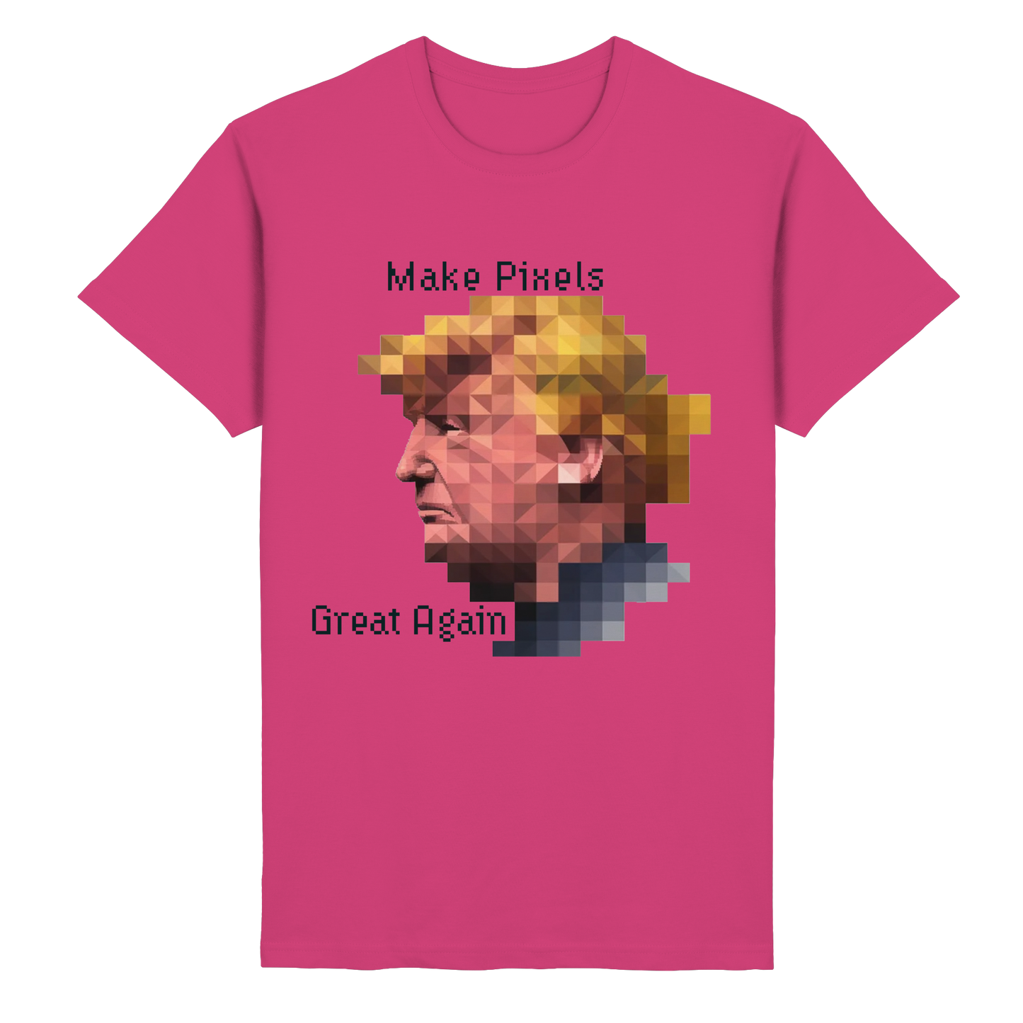 Dump Trump - Make pixels great again - Heavy Cotton T-Shirt - ThreadLabs