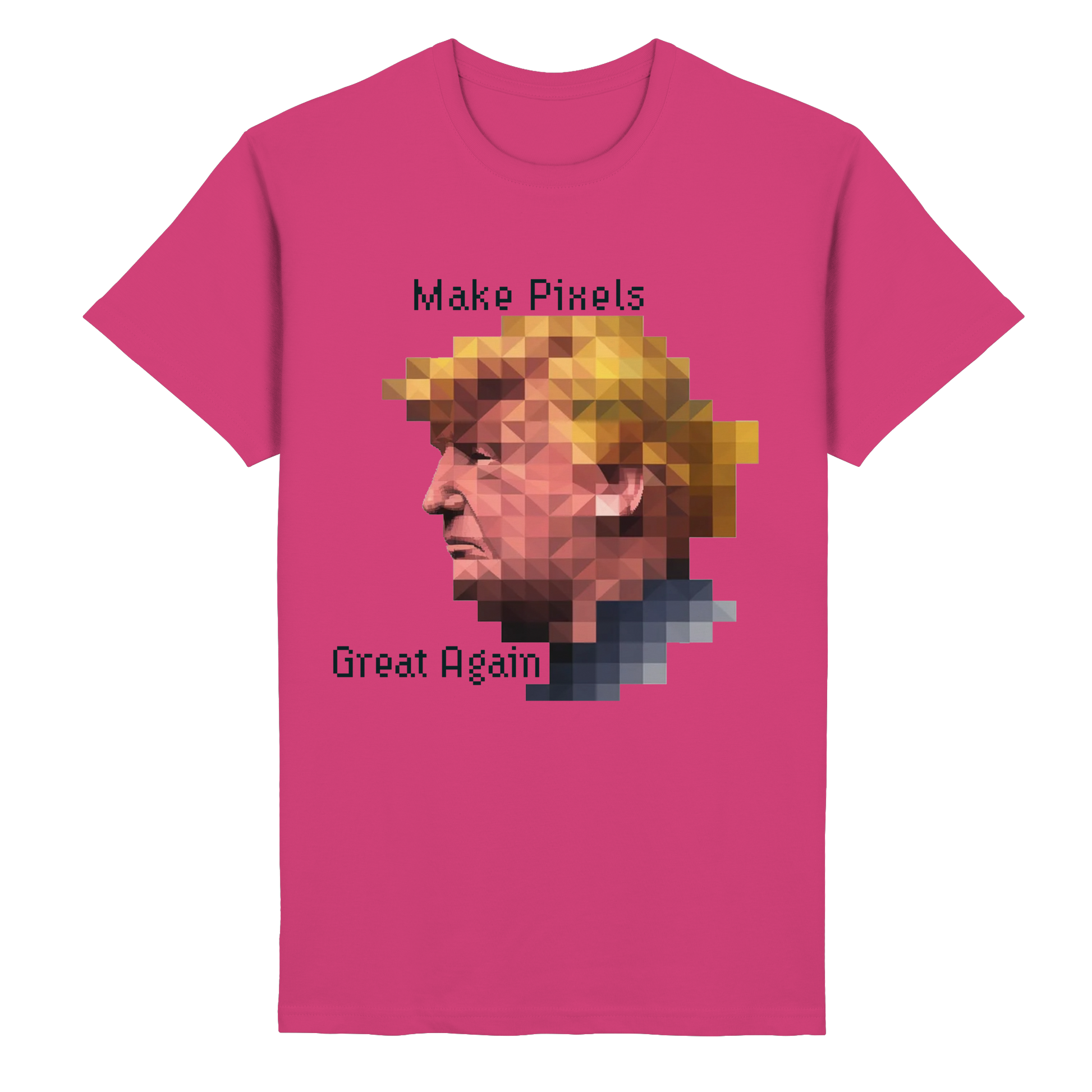 Dump Trump - Make pixels great again - Heavy Cotton T-Shirt - ThreadLabs