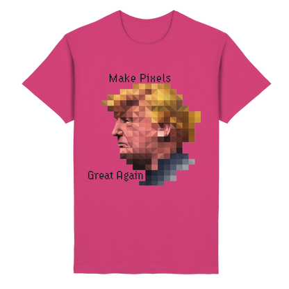 Dump Trump - Make pixels great again - Heavy Cotton T-Shirt - ThreadLabs