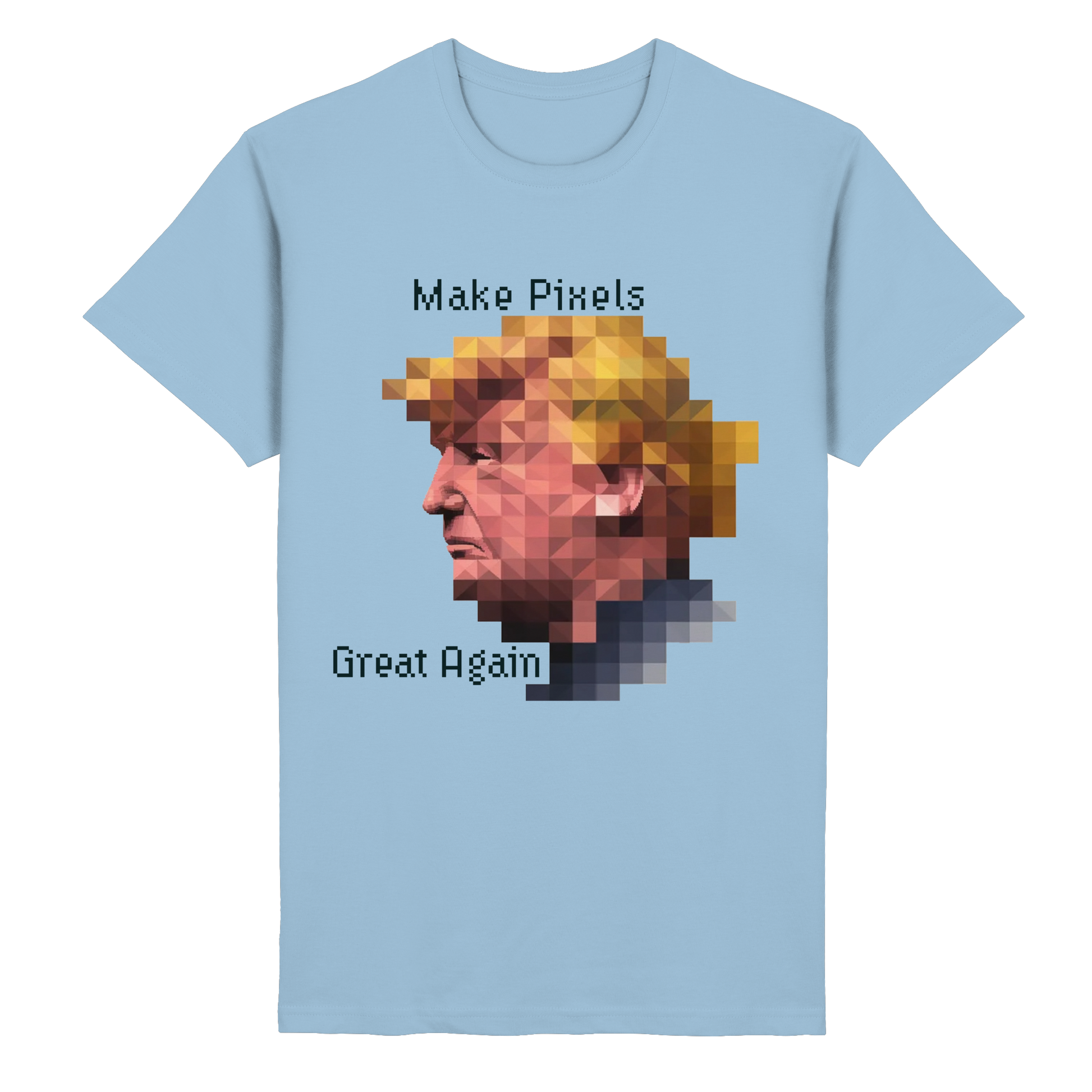 Dump Trump - Make pixels great again - Heavy Cotton T-Shirt - ThreadLabs