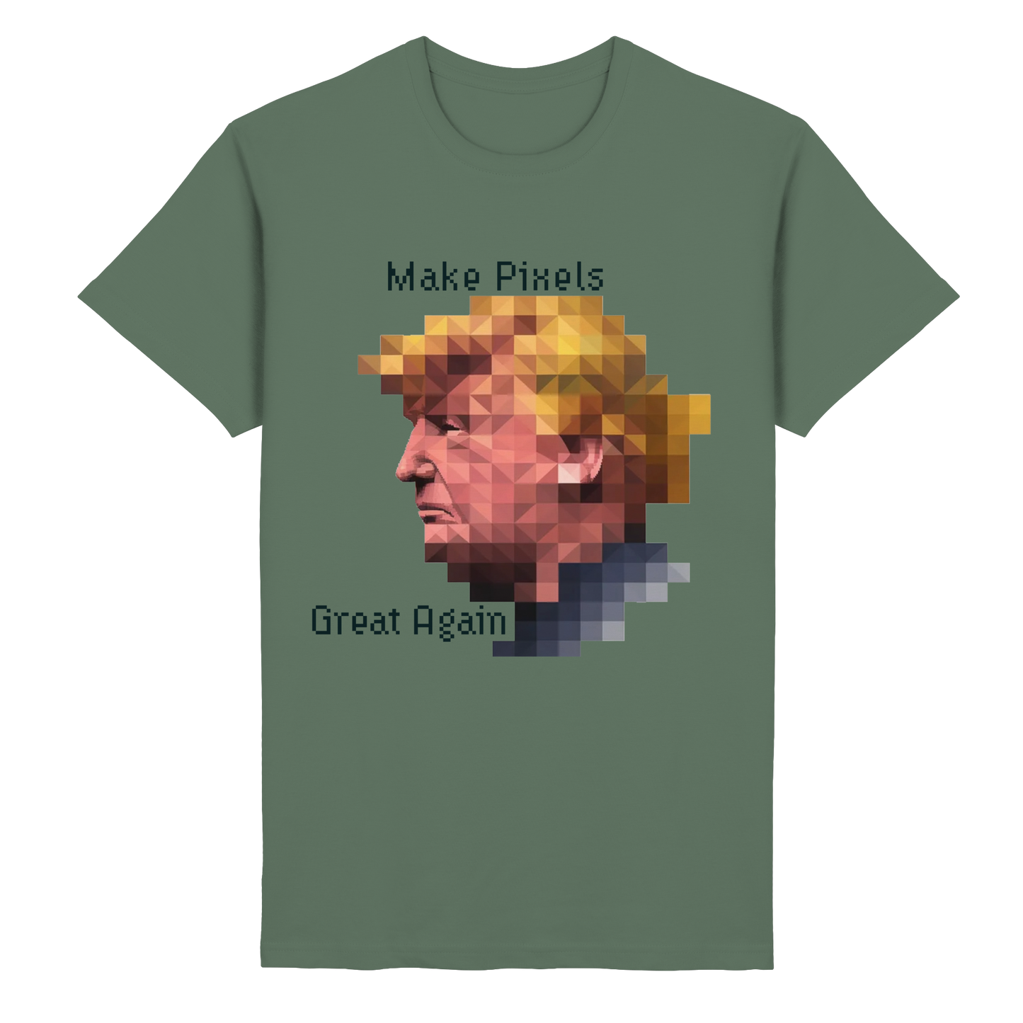 Dump Trump - Make pixels great again - Heavy Cotton T-Shirt - ThreadLabs