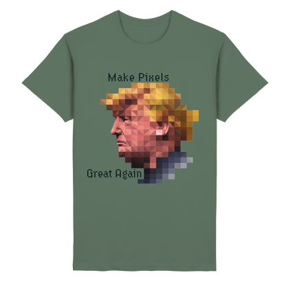 Dump Trump - Make pixels great again - Heavy Cotton T-Shirt - ThreadLabs