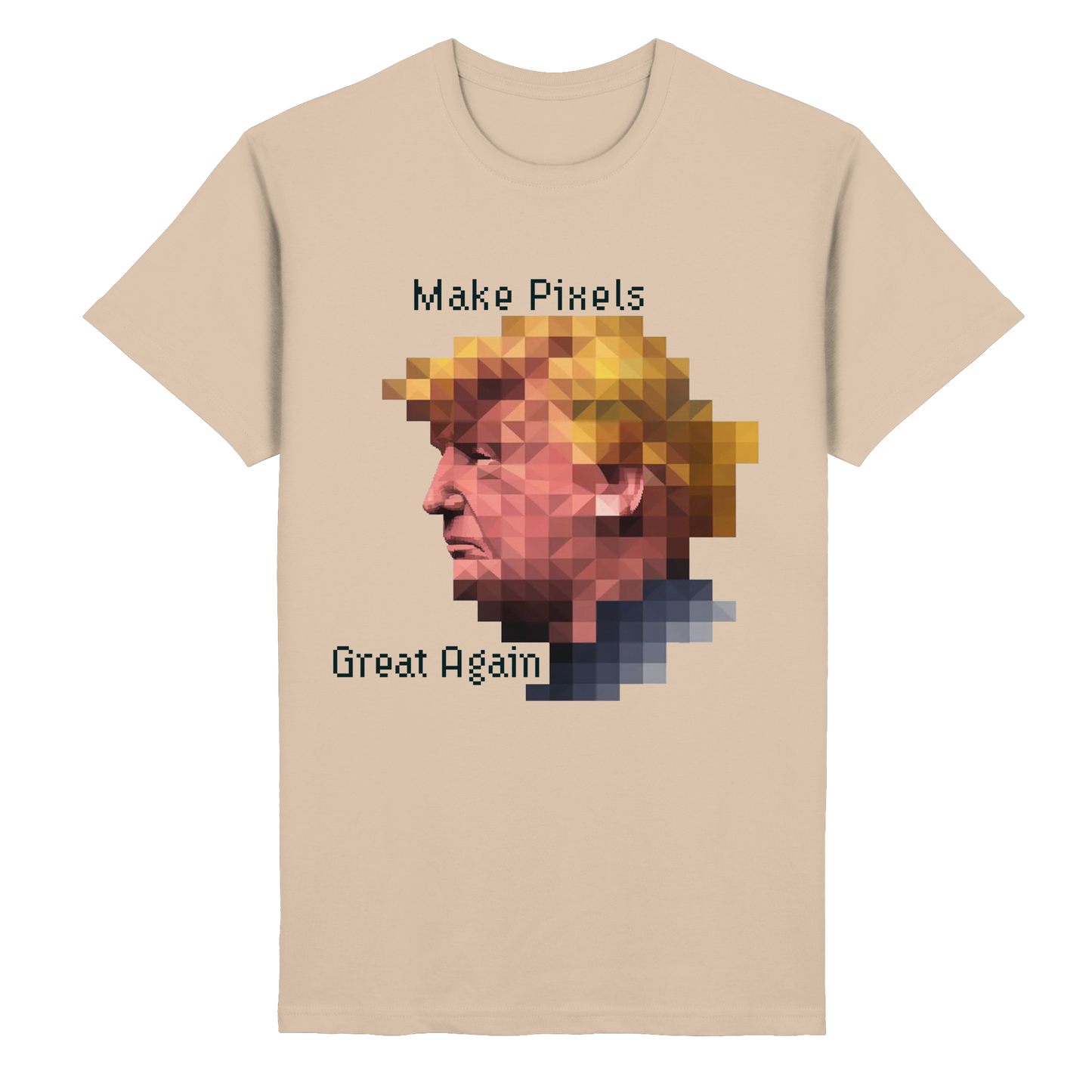 Dump Trump - Make pixels great again - Heavy Cotton T-Shirt - ThreadLabs