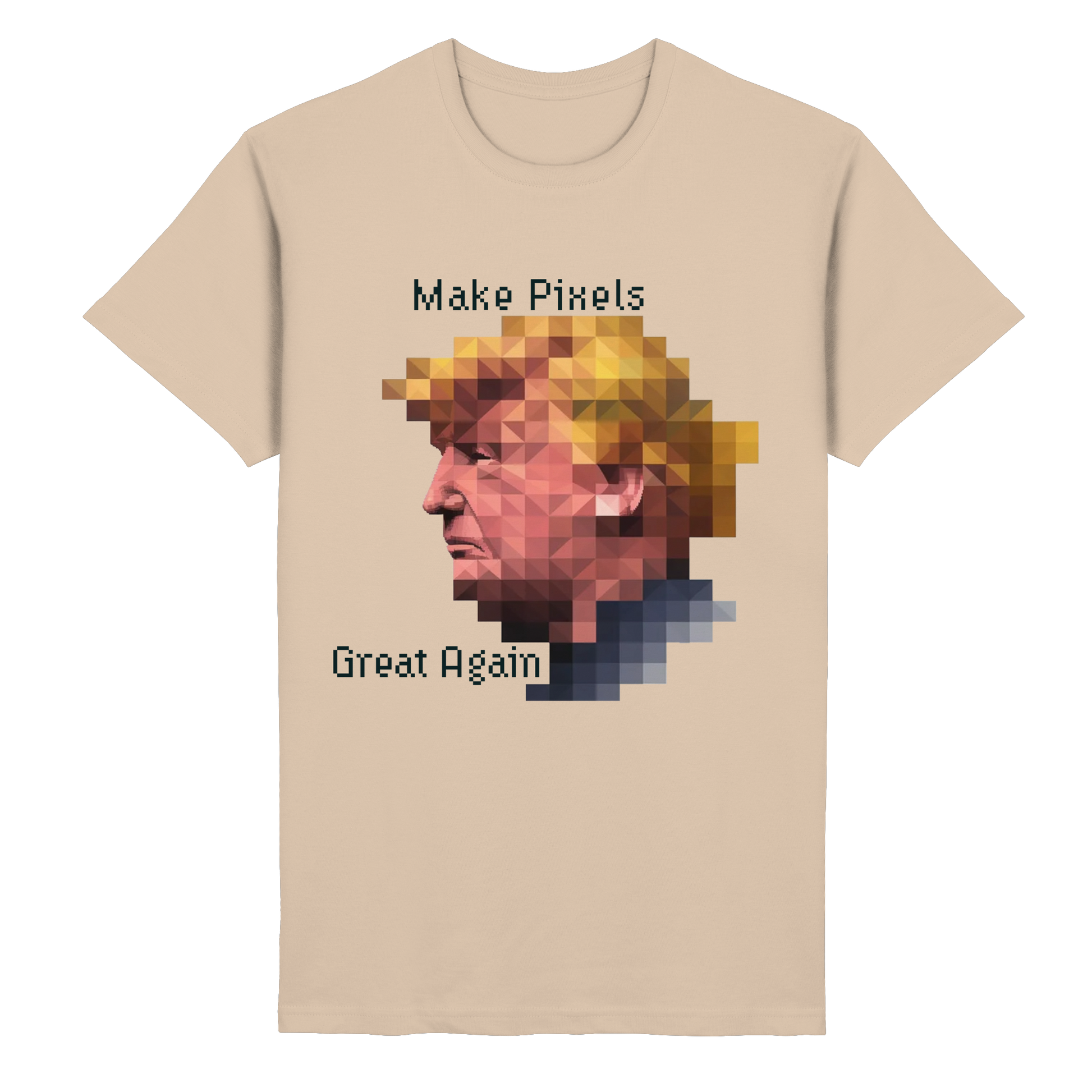 Dump Trump - Make pixels great again - Heavy Cotton T-Shirt - ThreadLabs