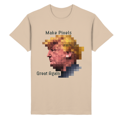 Dump Trump - Make pixels great again - Heavy Cotton T-Shirt - ThreadLabs