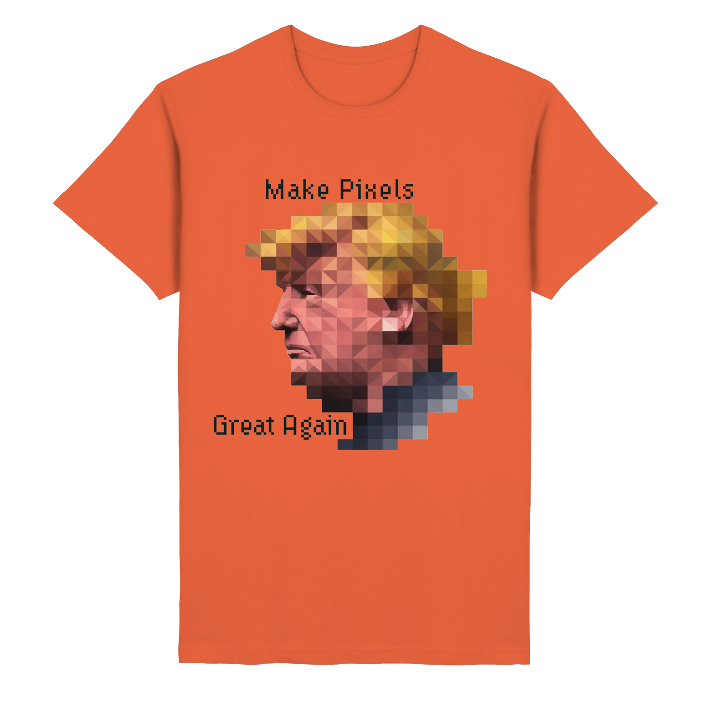 Dump Trump - Make pixels great again - Heavy Cotton T-Shirt - ThreadLabs