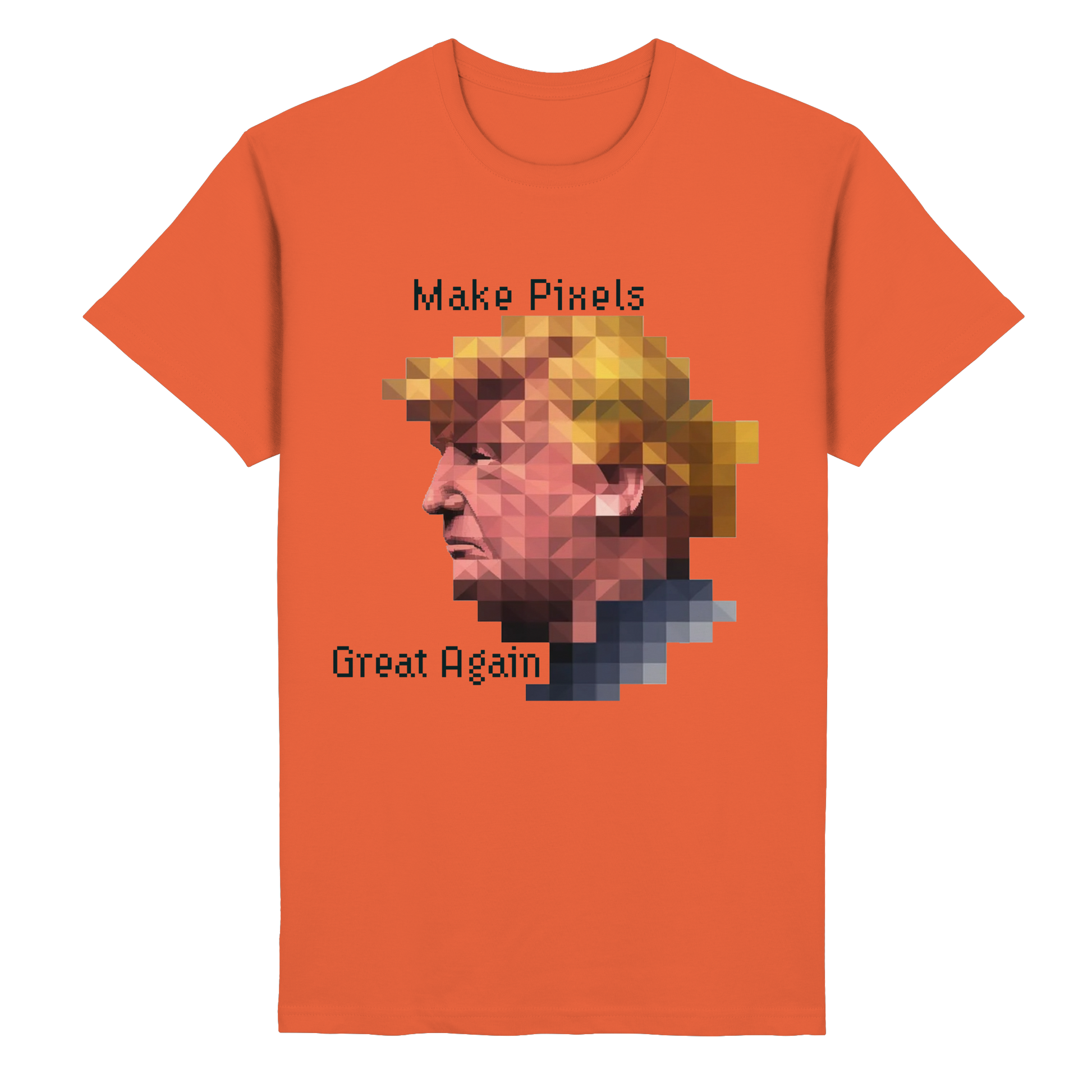 Dump Trump - Make pixels great again - Heavy Cotton T-Shirt - ThreadLabs