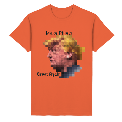 Dump Trump - Make pixels great again - Heavy Cotton T-Shirt - ThreadLabs