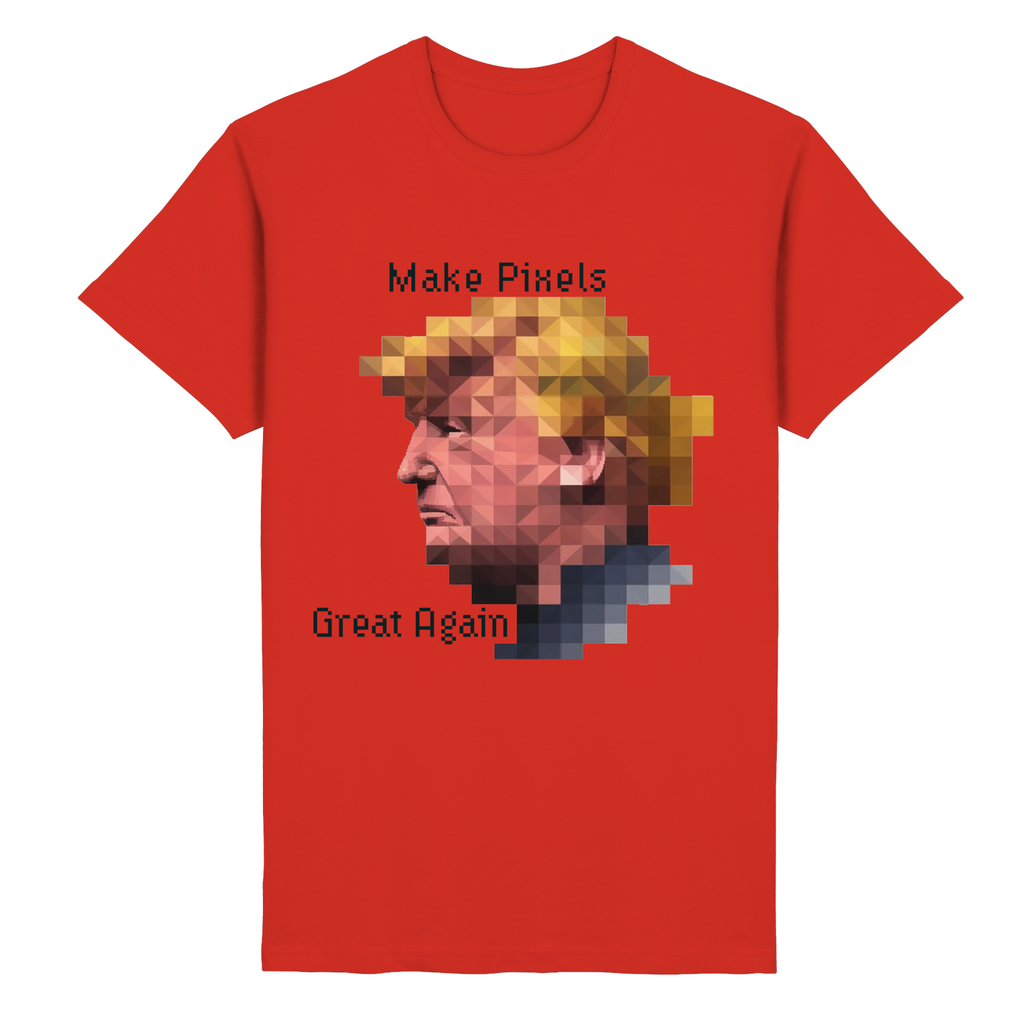 Dump Trump - Make pixels great again - Heavy Cotton T-Shirt - ThreadLabs