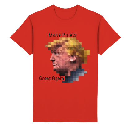 Dump Trump - Make pixels great again - Heavy Cotton T-Shirt - ThreadLabs