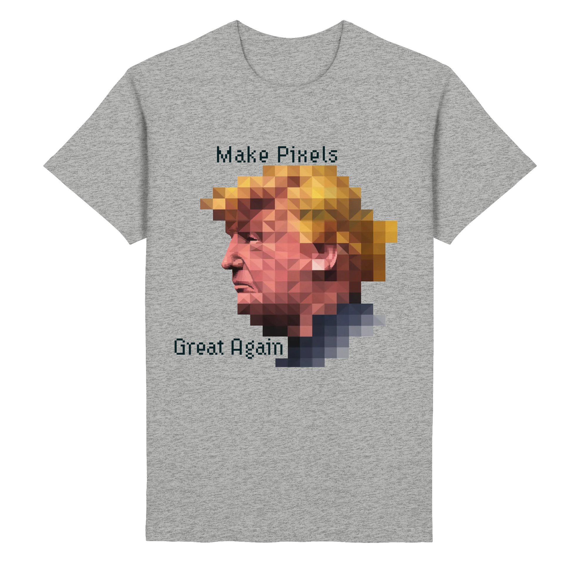 Dump Trump - Make pixels great again - Heavy Cotton T-Shirt - ThreadLabs