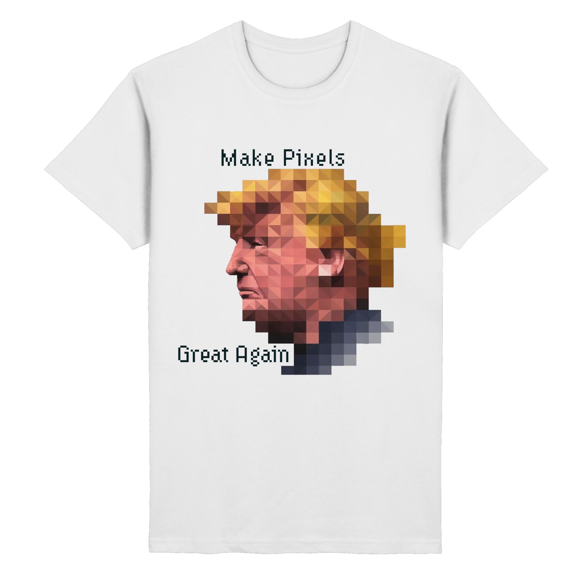 Dump Trump - Make pixels great again - Heavy Cotton T-Shirt - ThreadLabs