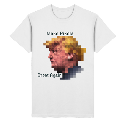 Dump Trump - Make pixels great again - Heavy Cotton T-Shirt - ThreadLabs