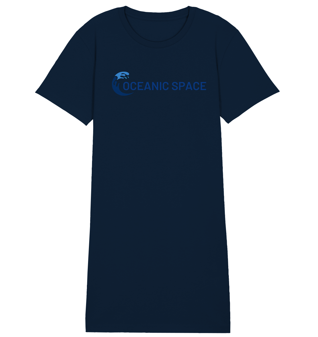OCEANIC SPACE - Save our oceans - Ladies Organic Shirt Dress - ThreadLabs