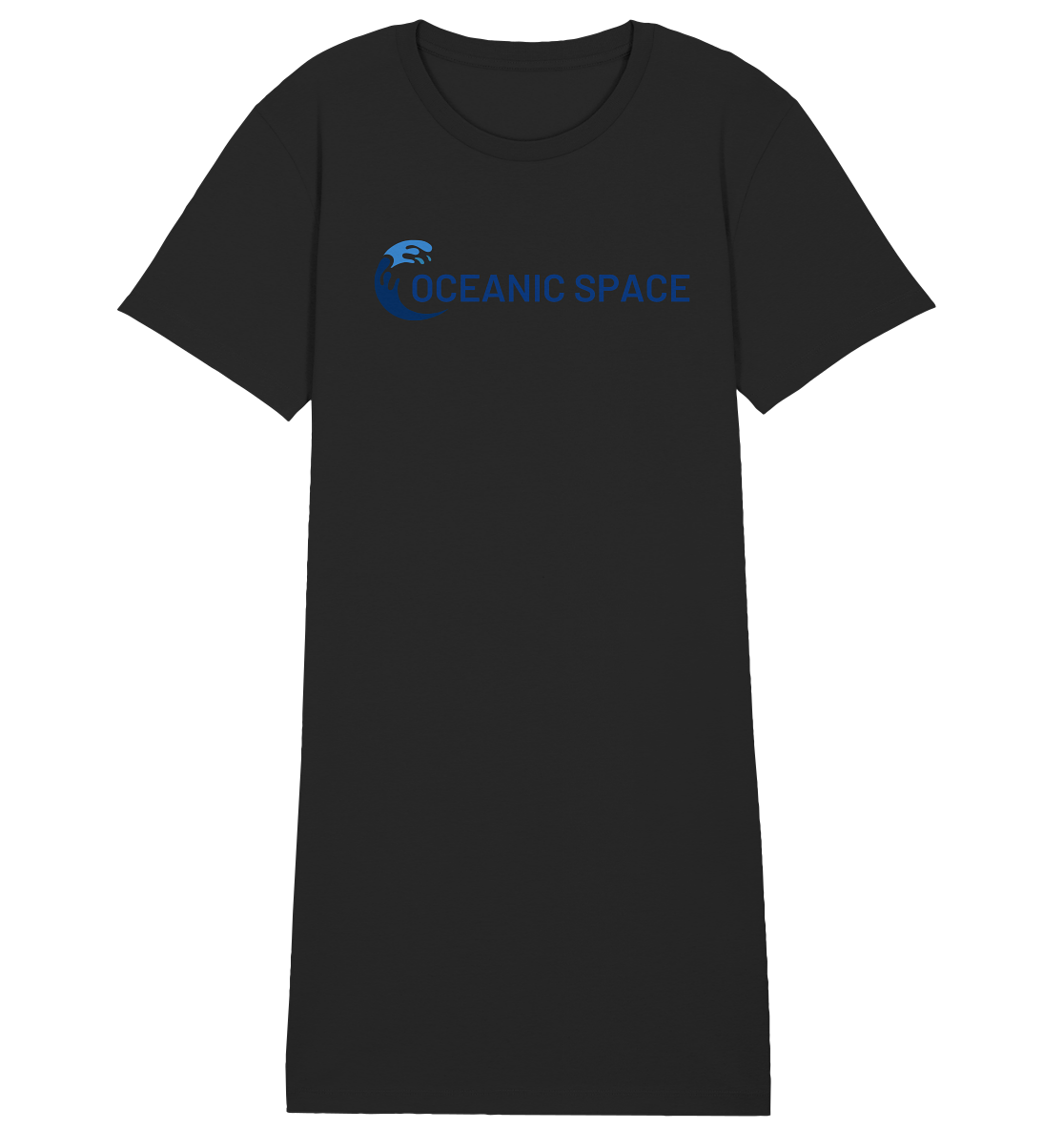 OCEANIC SPACE - Save our oceans - Ladies Organic Shirt Dress - ThreadLabs