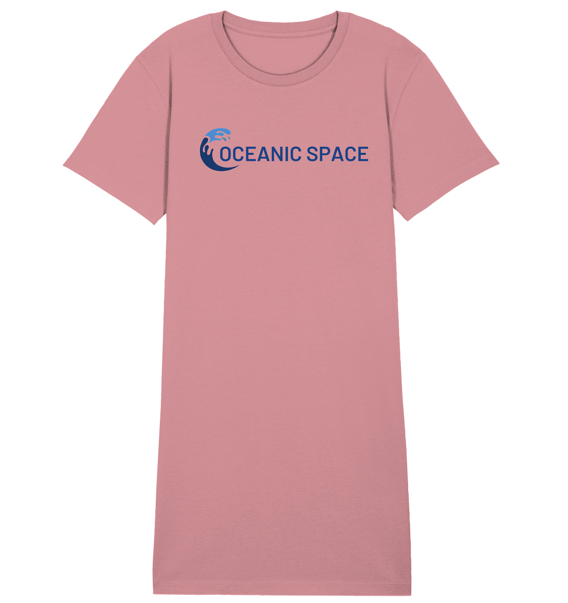 OCEANIC SPACE - Save our oceans - Ladies Organic Shirt Dress - ThreadLabs