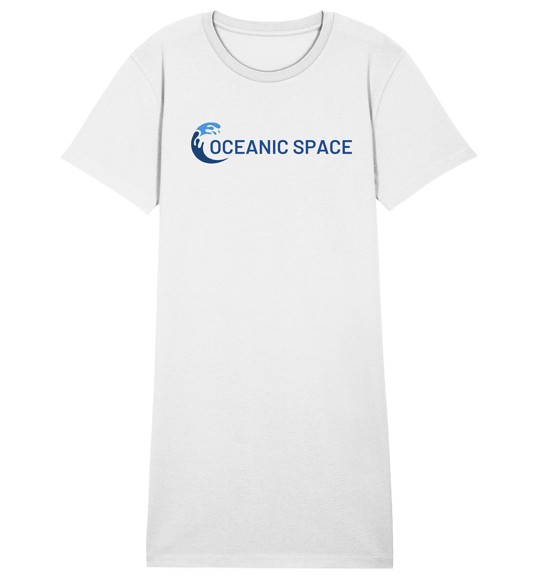 OCEANIC SPACE - Save our oceans - Ladies Organic Shirt Dress - ThreadLabs