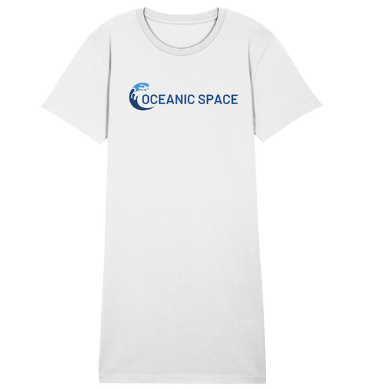 OCEANIC SPACE - Save our oceans - Ladies Organic Shirt Dress - ThreadLabs