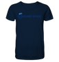 OCEANIC SPACE - Save our oceans - Mens Organic V-Neck Shirt - ThreadLabs