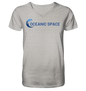 OCEANIC SPACE - Save our oceans - Mens Organic V-Neck Shirt - ThreadLabs