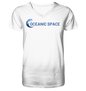 OCEANIC SPACE - Save our oceans - Mens Organic V-Neck Shirt - ThreadLabs