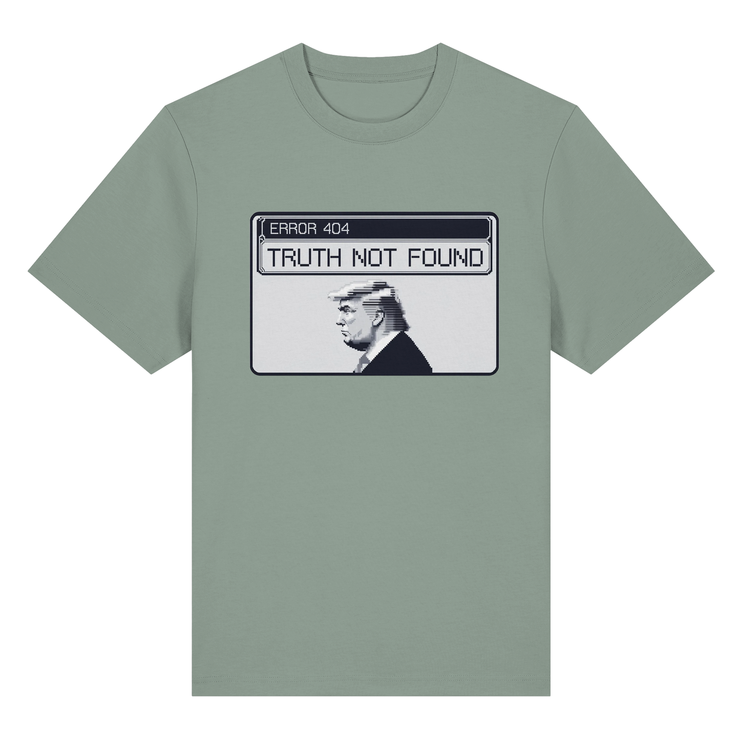 Dump Trump - Error 404: Truth not found - Organic Heavy T-Shirt - ThreadLabs