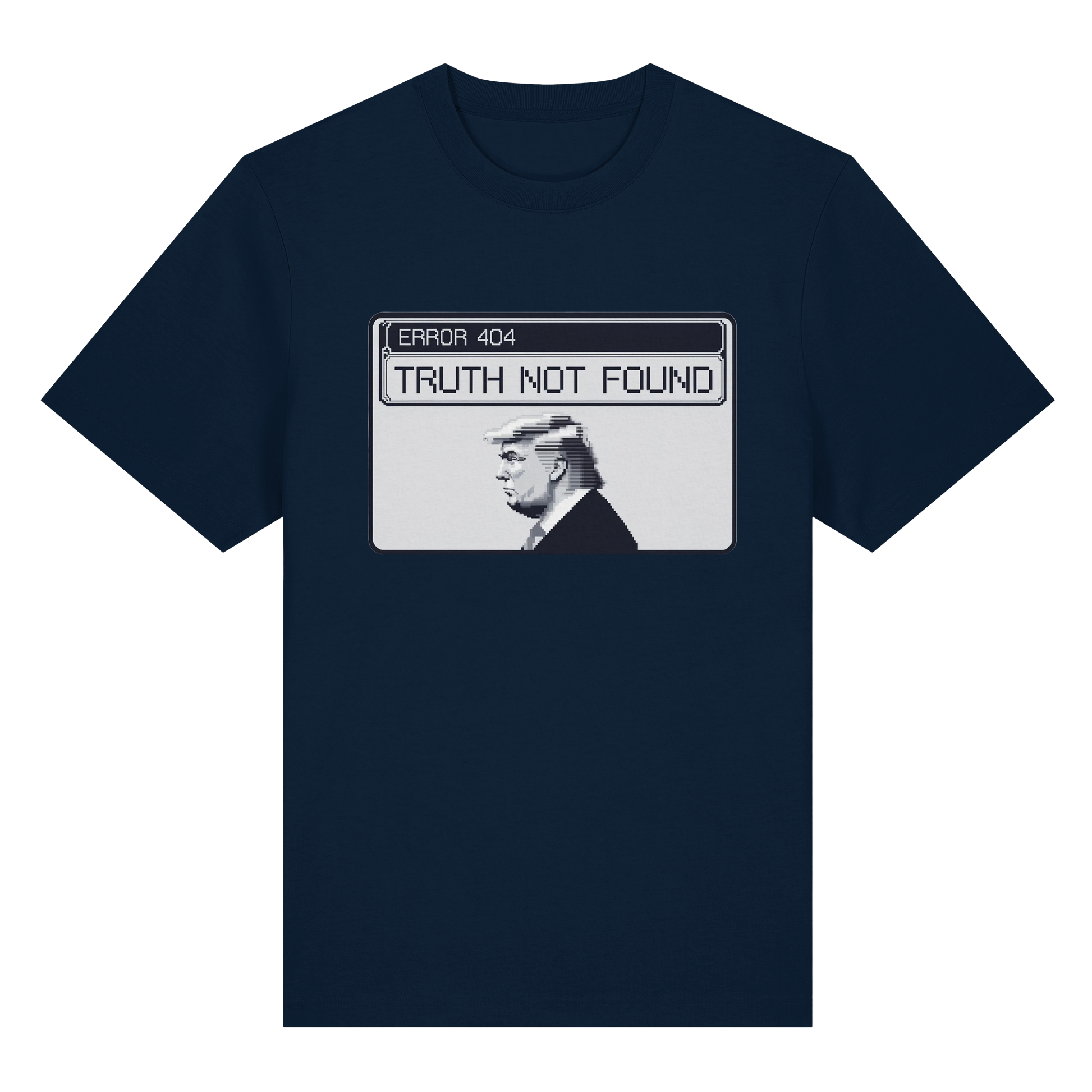 Dump Trump - Error 404: Truth not found - Organic Heavy T-Shirt - ThreadLabs