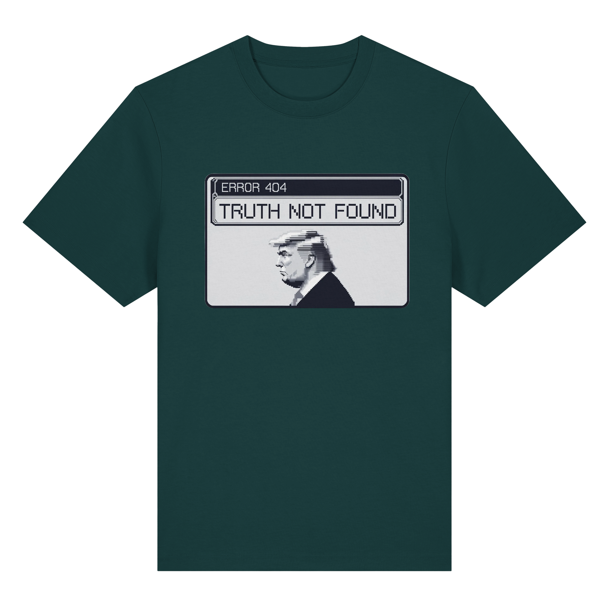 Dump Trump - Error 404: Truth not found - Organic Heavy T-Shirt - ThreadLabs
