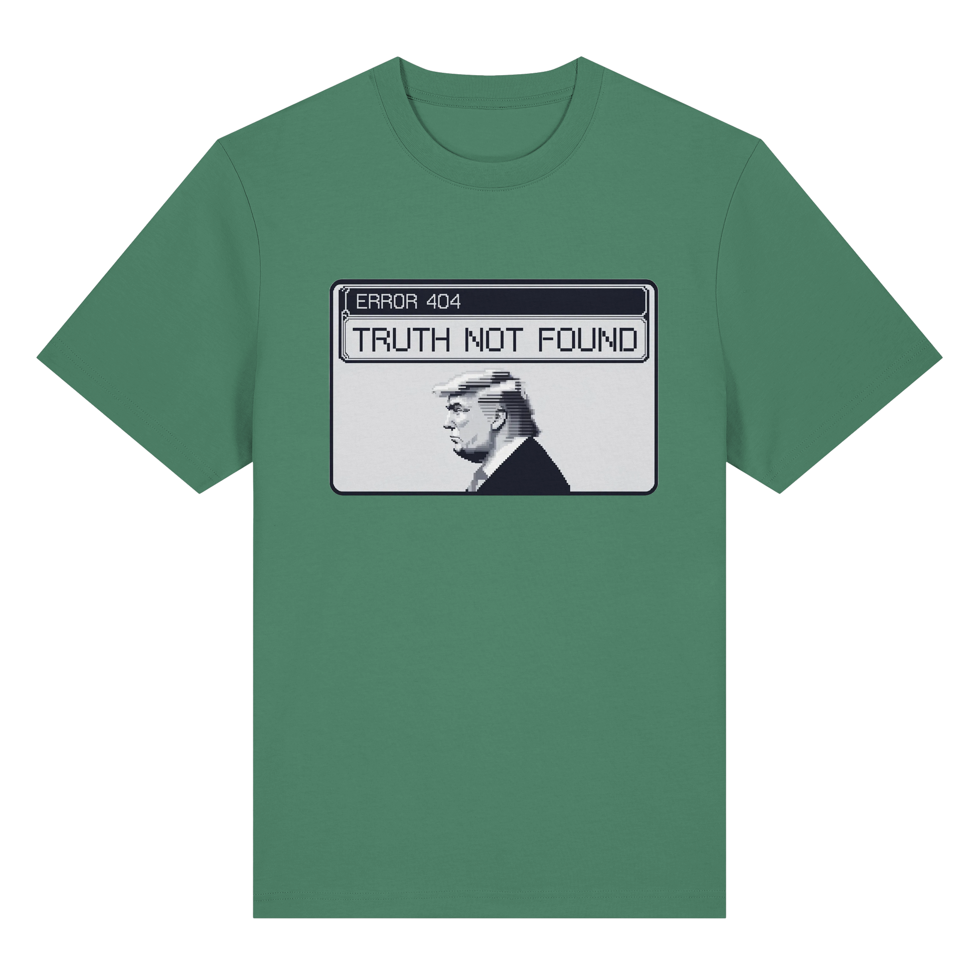 Dump Trump - Error 404: Truth not found - Organic Heavy T-Shirt - ThreadLabs