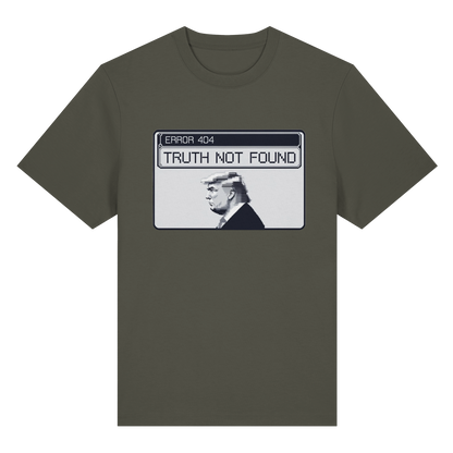 Dump Trump - Error 404: Truth not found - Organic Heavy T-Shirt - ThreadLabs